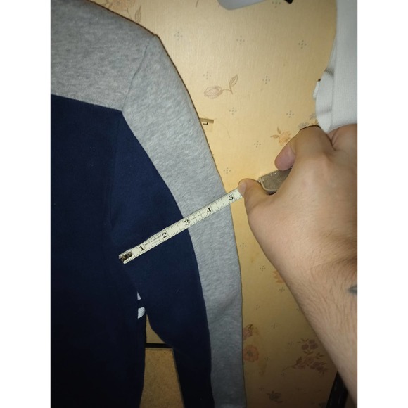 Adidas Samba Style Medium Youth 11-12 Dark Blue 3 Stripes Track Jacket CE 1086 - Picture 11 of 12